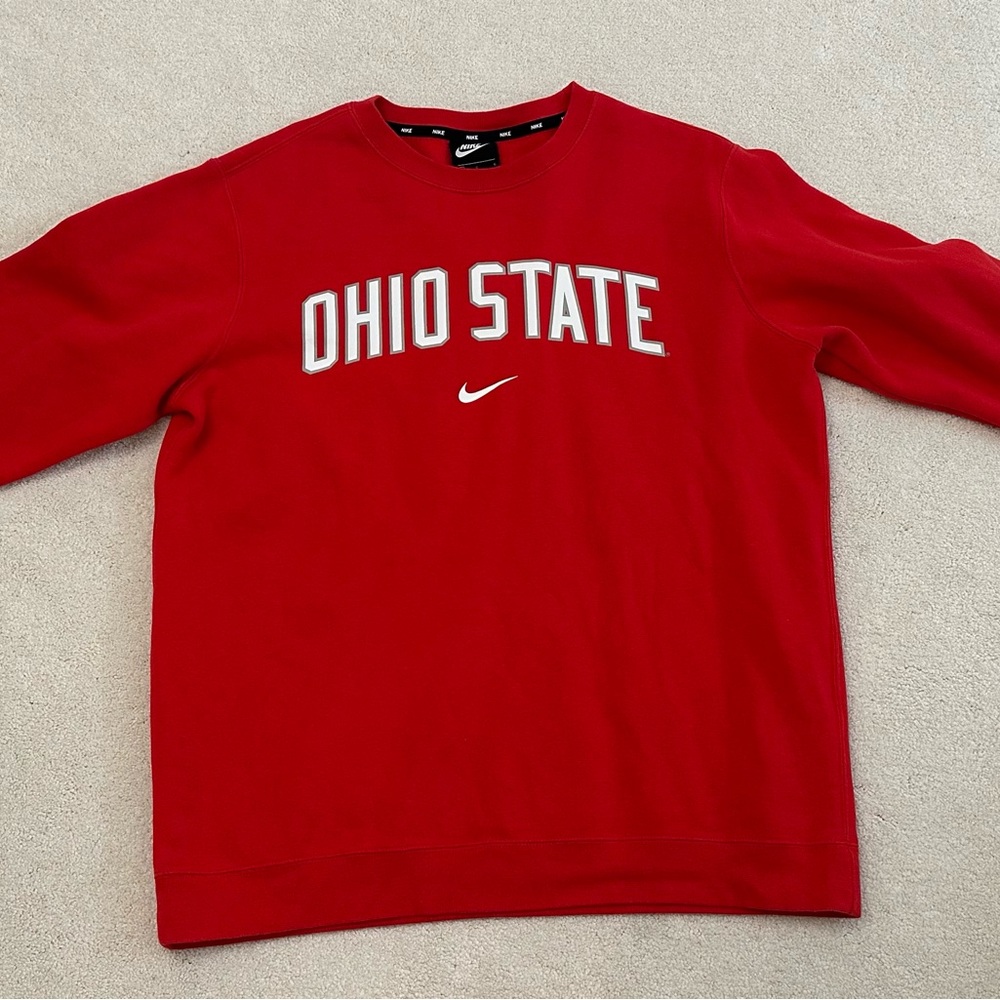 Nike Men's Red Ohio State Sweater